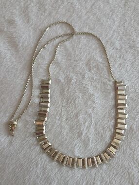 Kendra Scott Gold Harper Faceted Bar Necklace with Pavé Accents